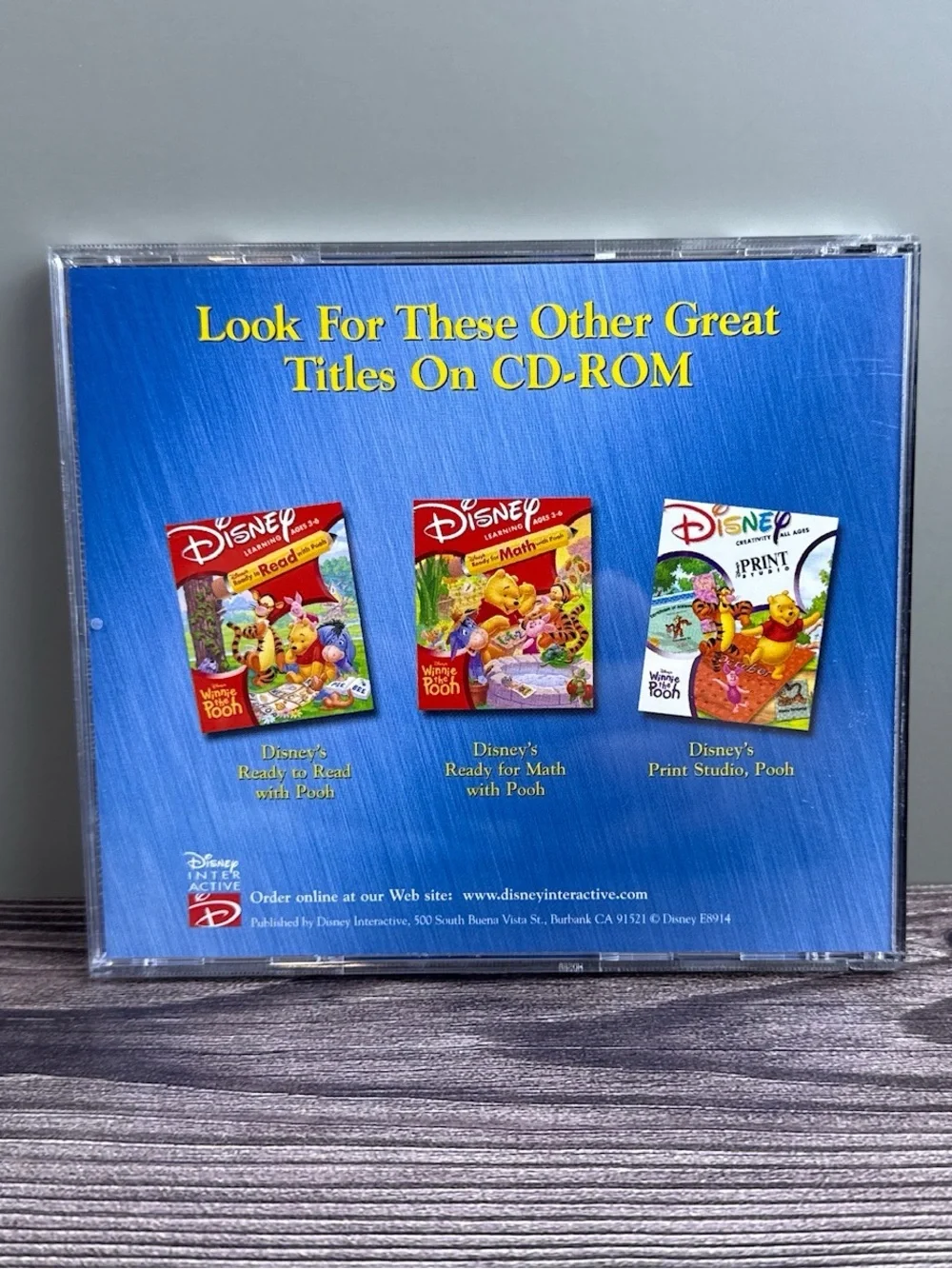 Disney PC CD-ROM Game Lot Winnie the Pooh Lilo & Stitch Glover Windows 95/98 XP